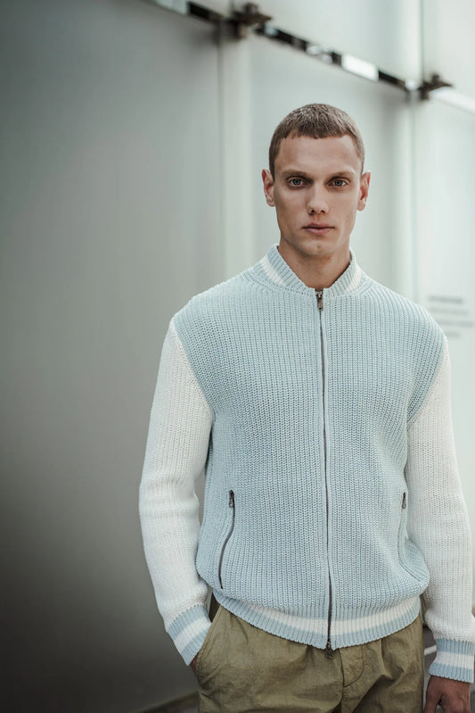 College Knit Jacket - 2 Colors