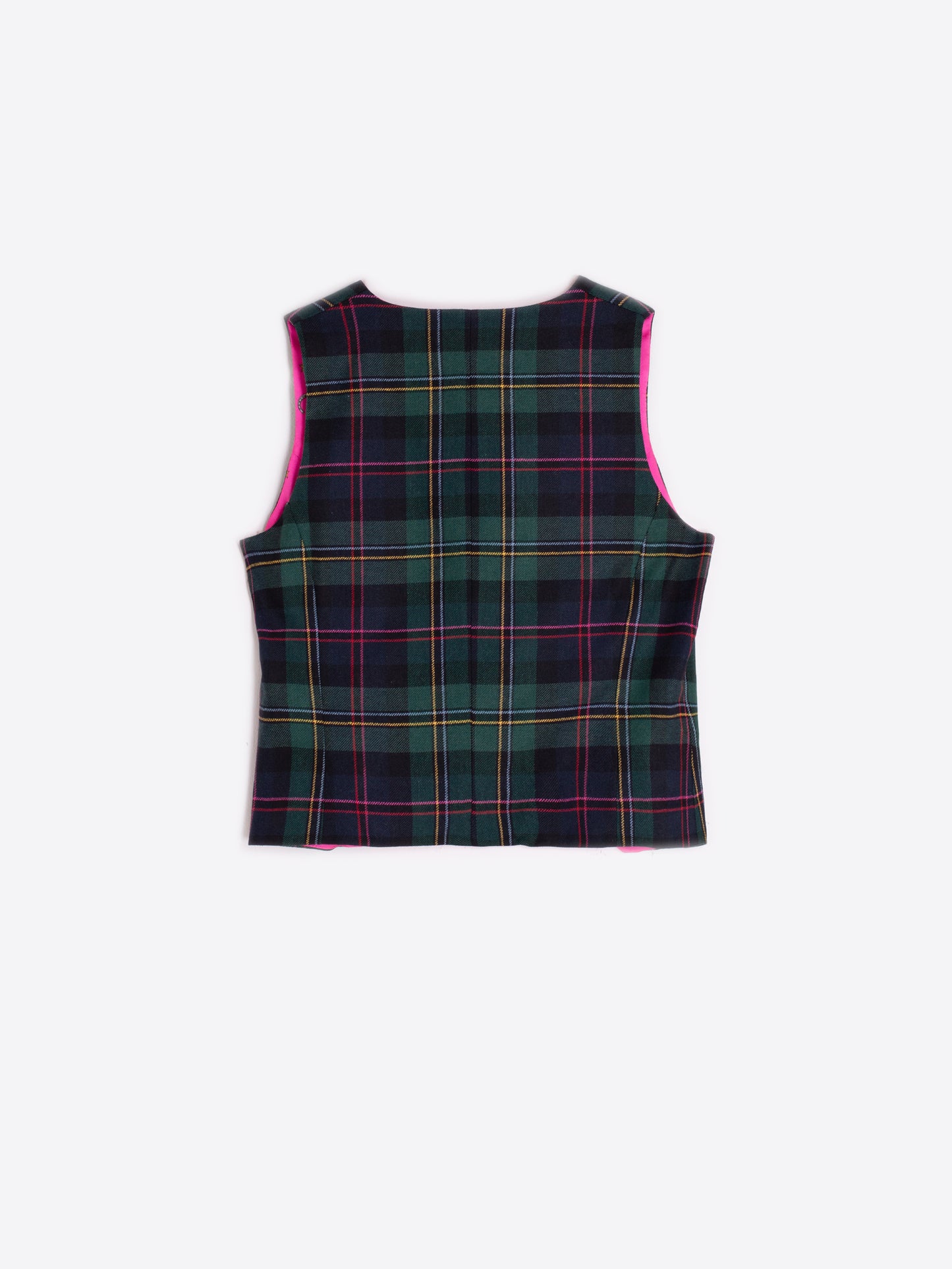 Vilagallo Navy Tartan Formal Vest