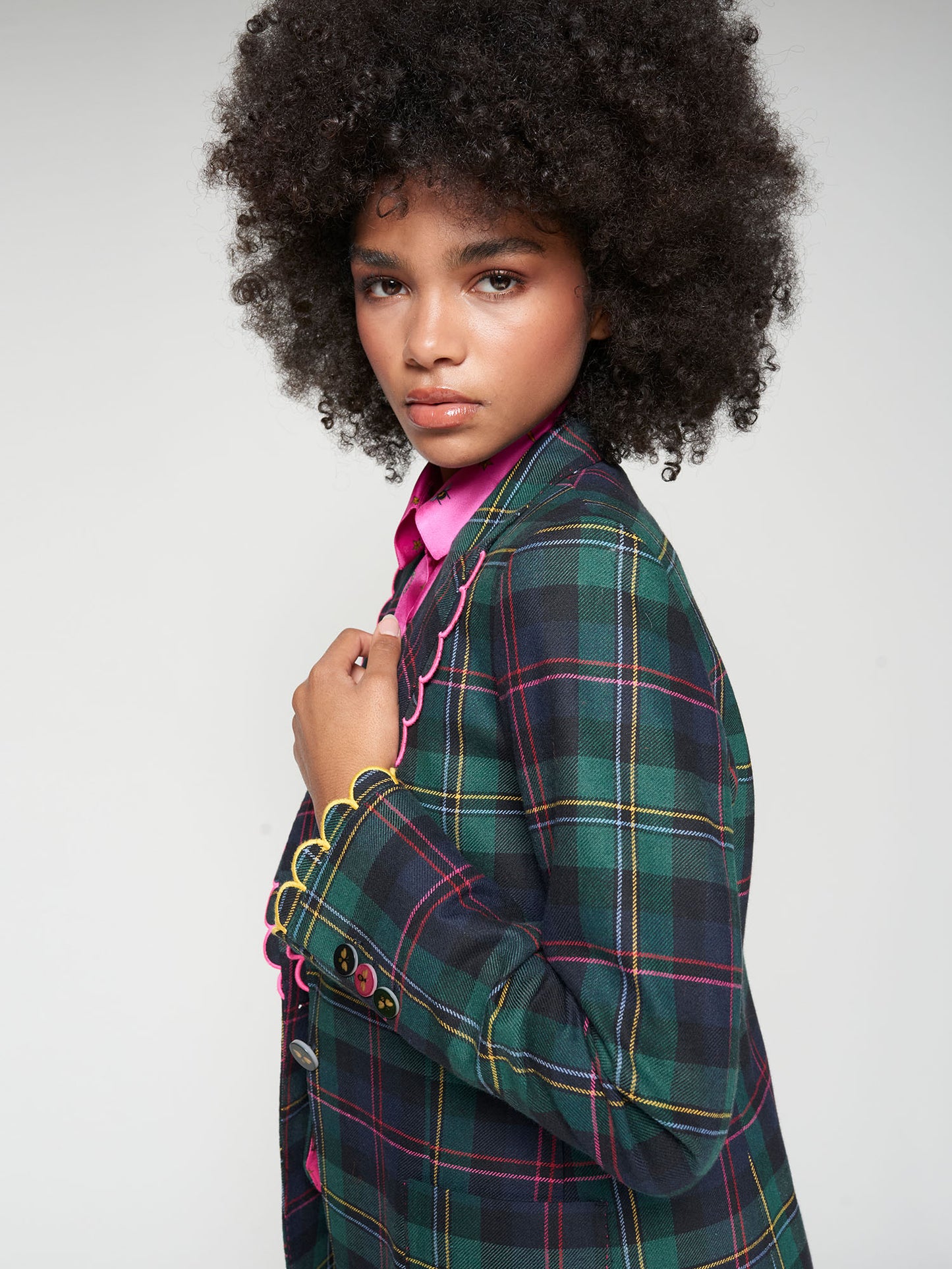Navy Tartan - Blazer - Vilagallo