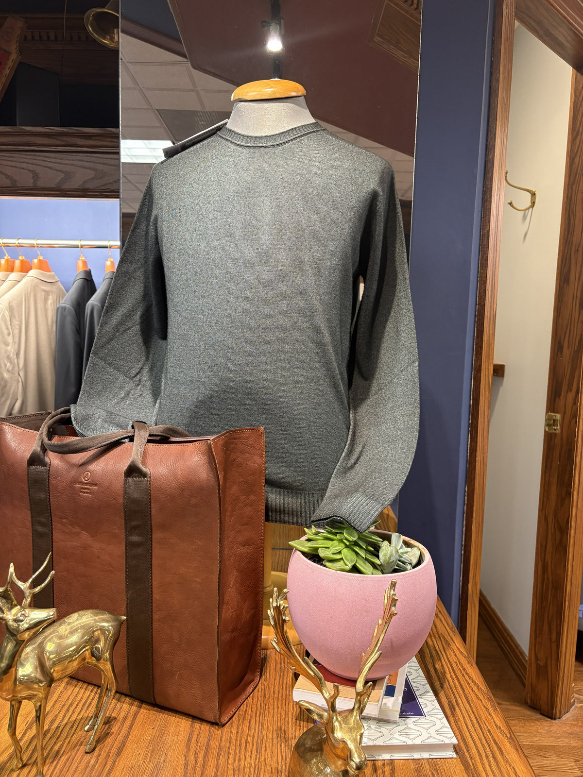 Arovescio Merino Wool Crewneck