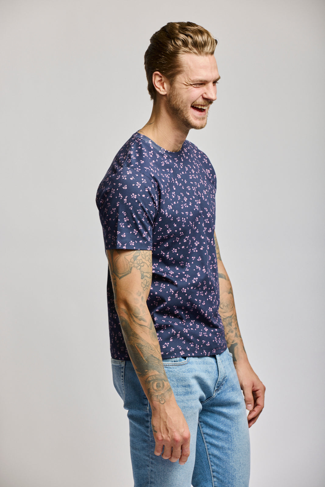 Micro Floral Short Sleeve T-Shirt