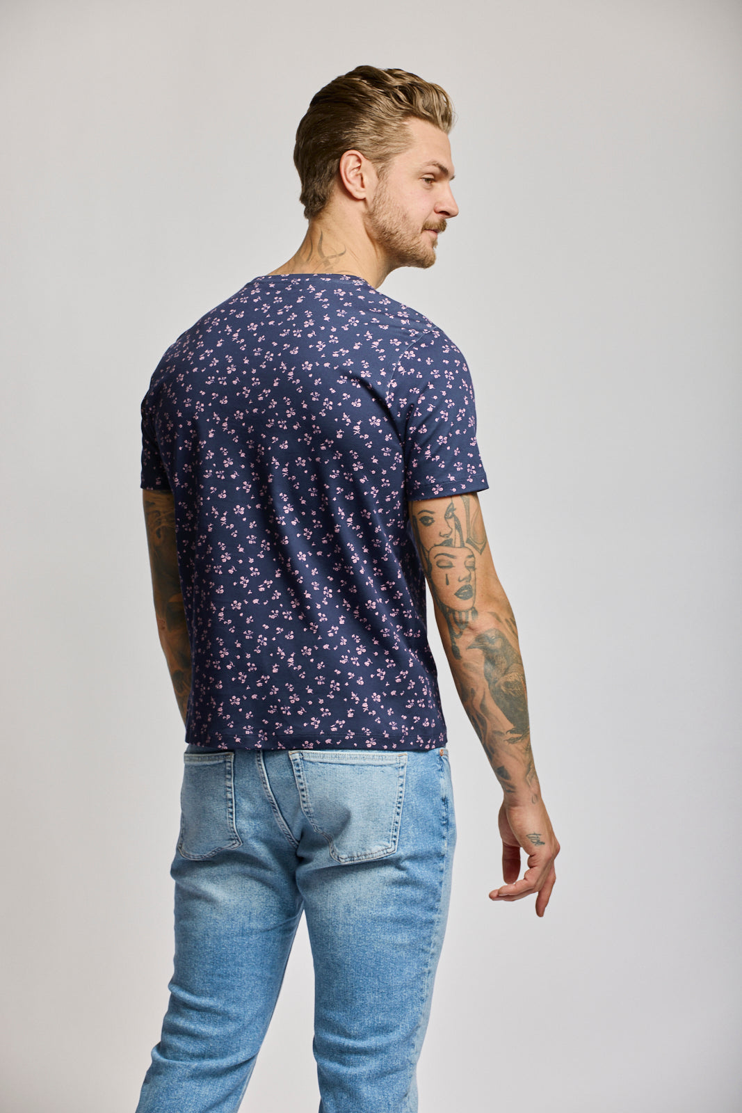 Micro Floral Short Sleeve T-Shirt