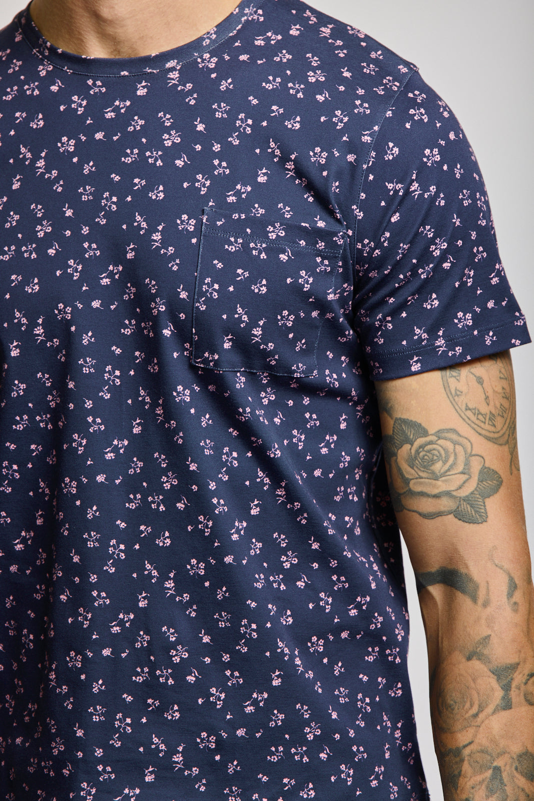 Micro Floral Short Sleeve T-Shirt