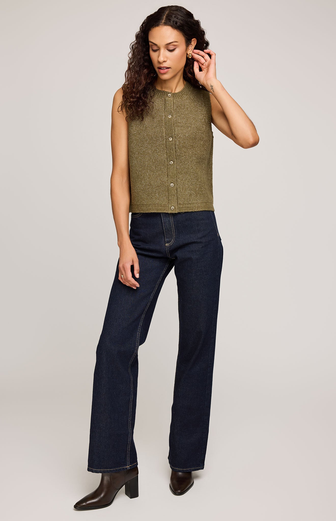Winnie - Knit Tank - Gentle Fawn