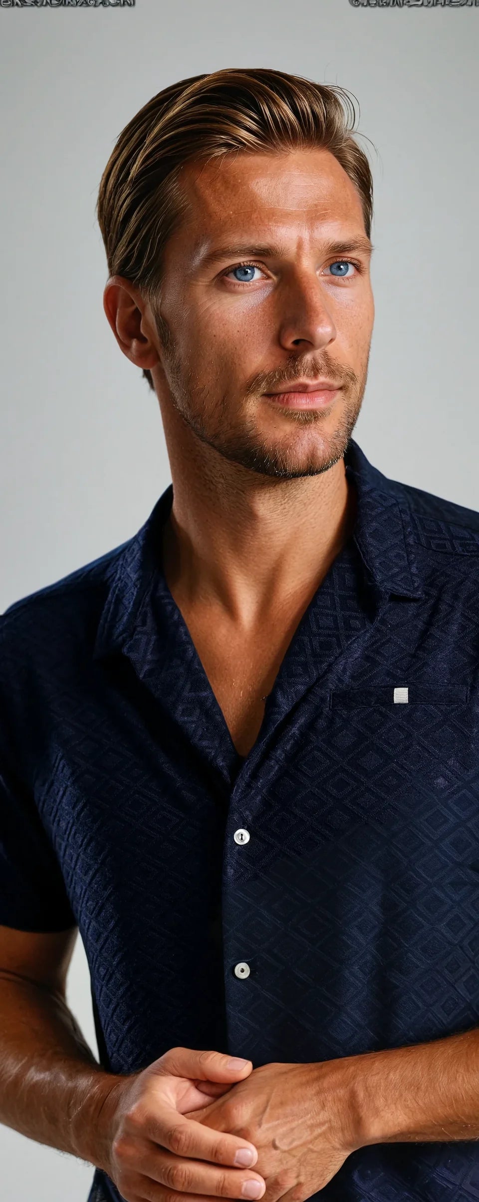 Jacquard Knit Resort Shirt