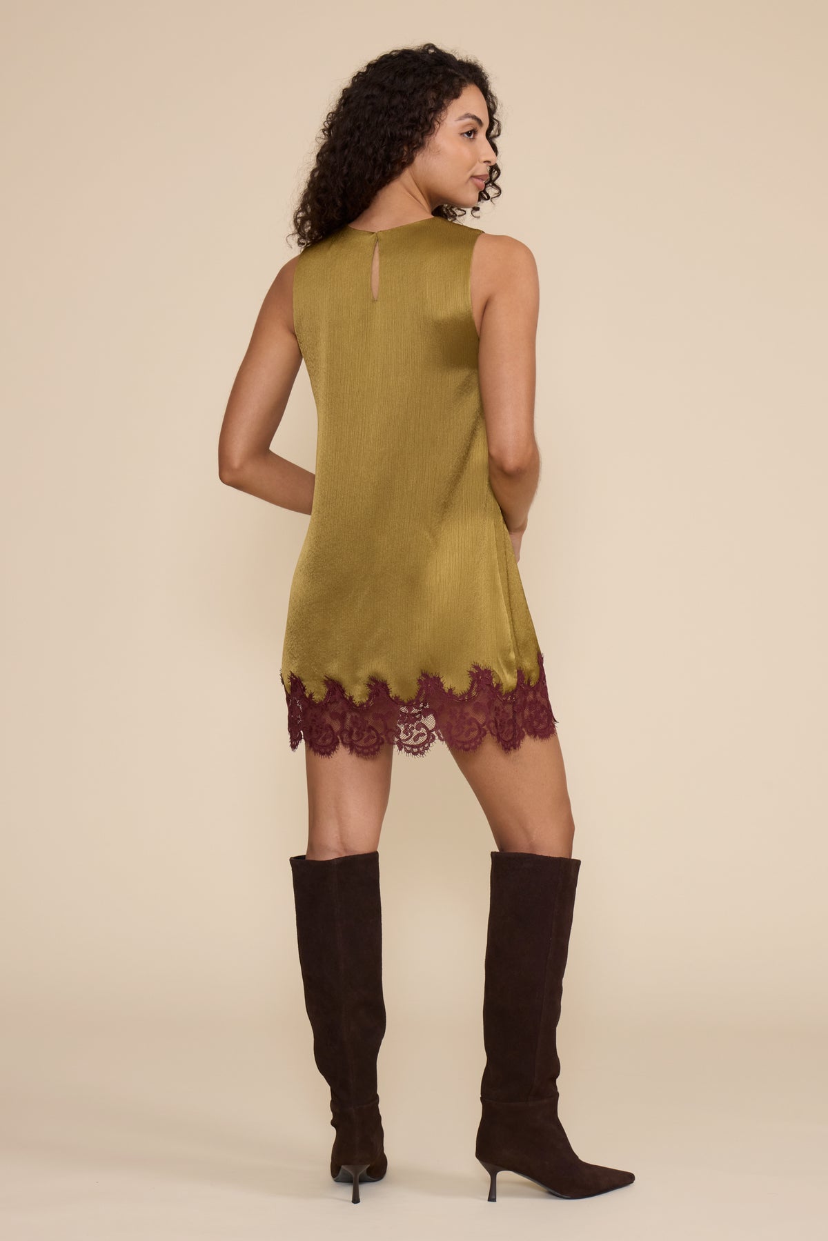 Lucy Paris Roxy Lace Hem Dress