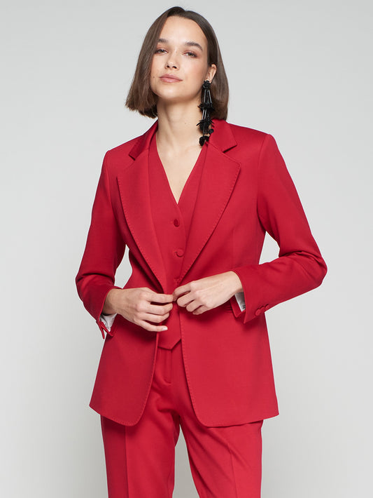 Vilagallo Cherry Red Blazer