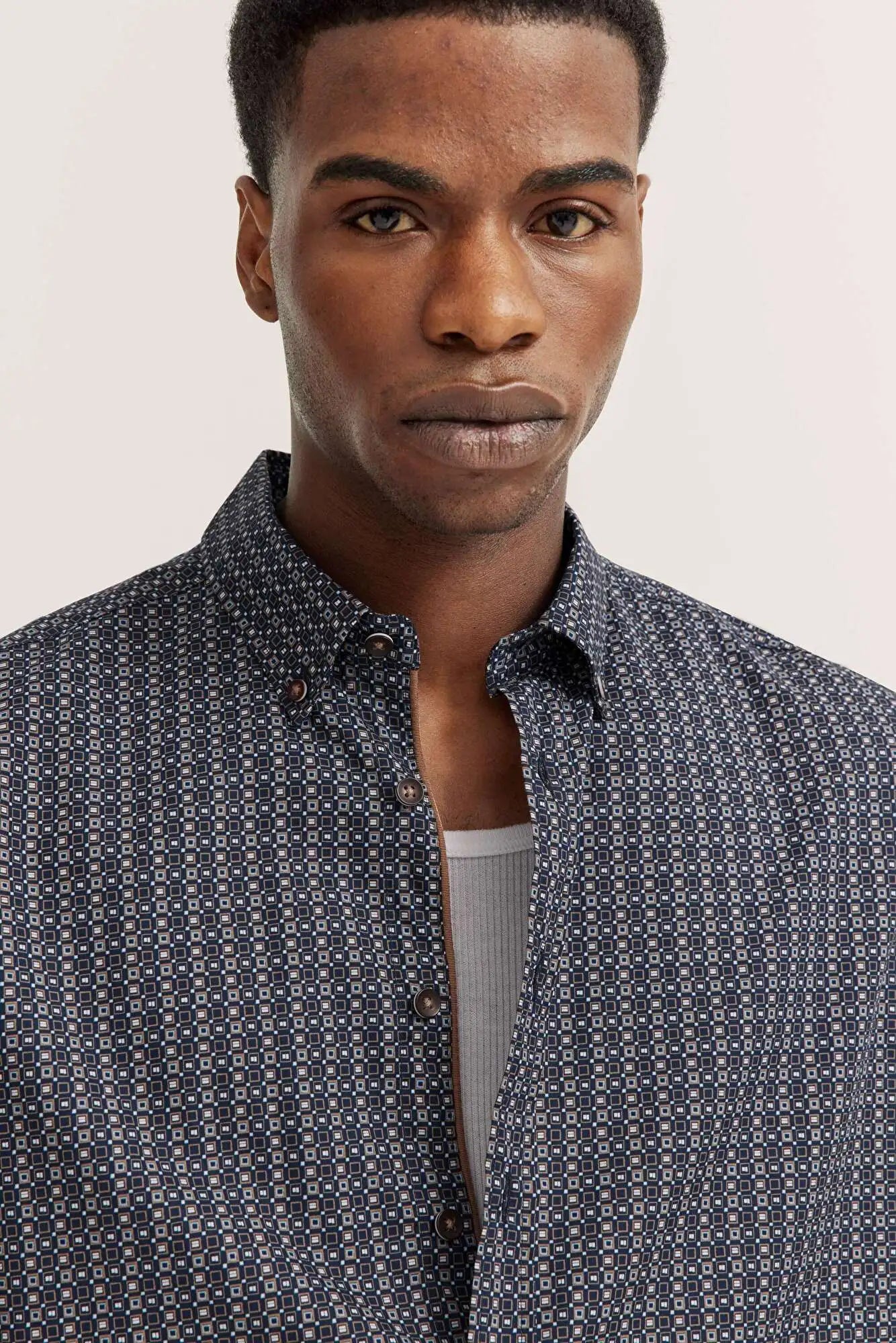 Bugatti Men's Short Sleeve Shirt - Printed