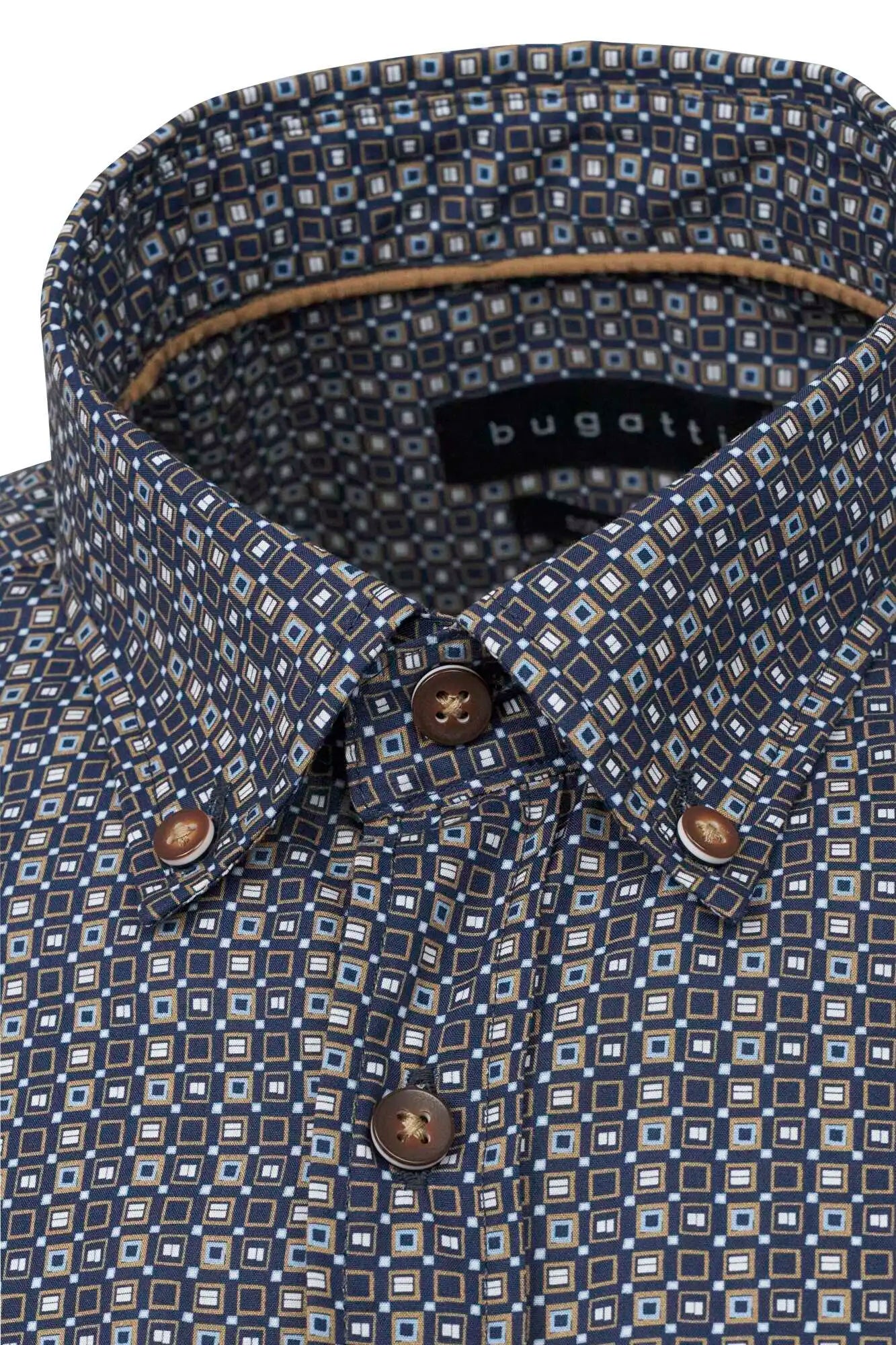 Bugatti Men's Short Sleeve Shirt - Printed