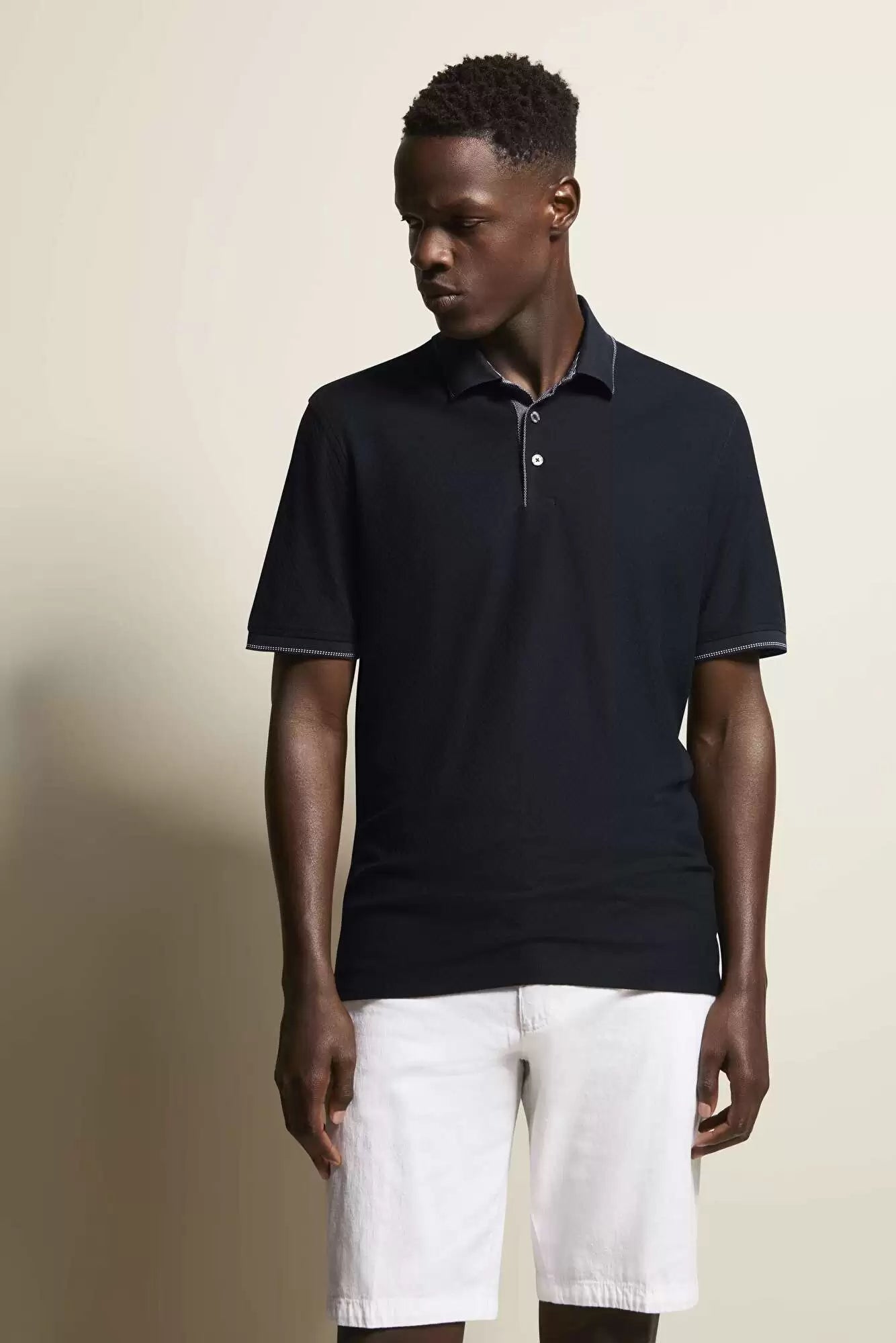 Woven Short Sleeves Polo Shirt - 2 Colours