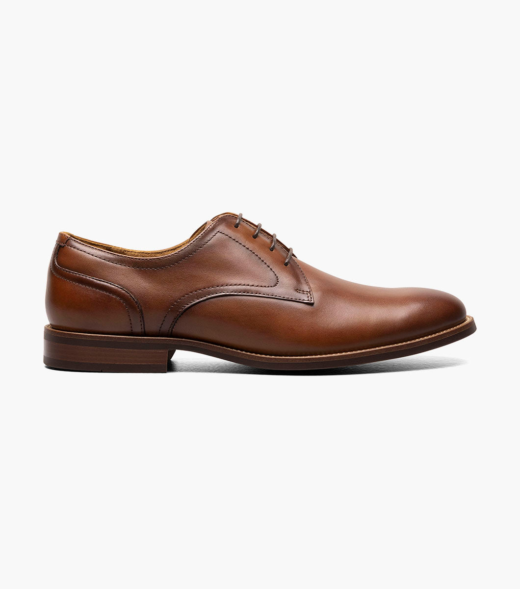 Florsheim Plain Toe Oxford in Black & Brown