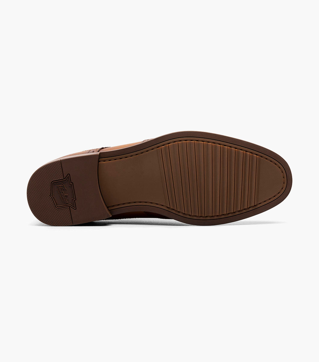 Florsheim Plain Toe Oxford in Black & Brown
