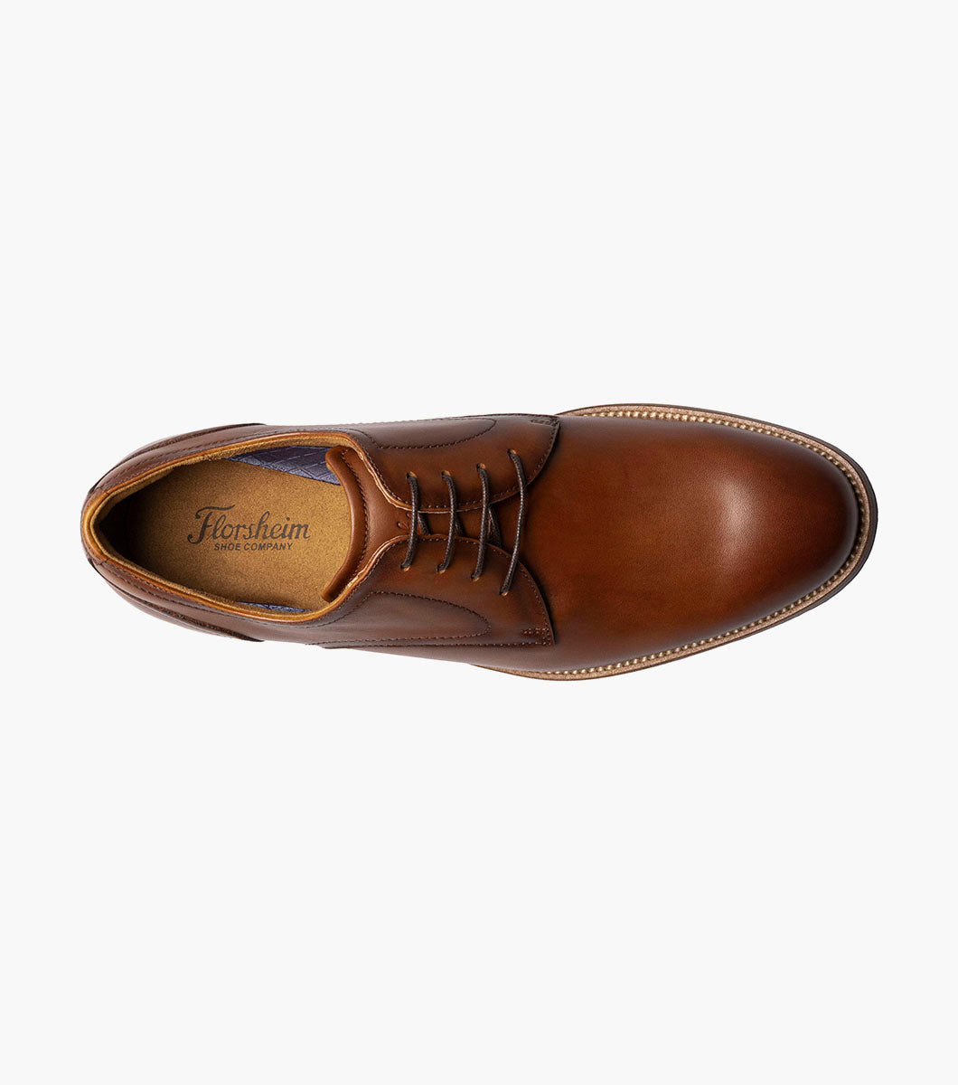 Florsheim Plain Toe Oxford in Black & Brown