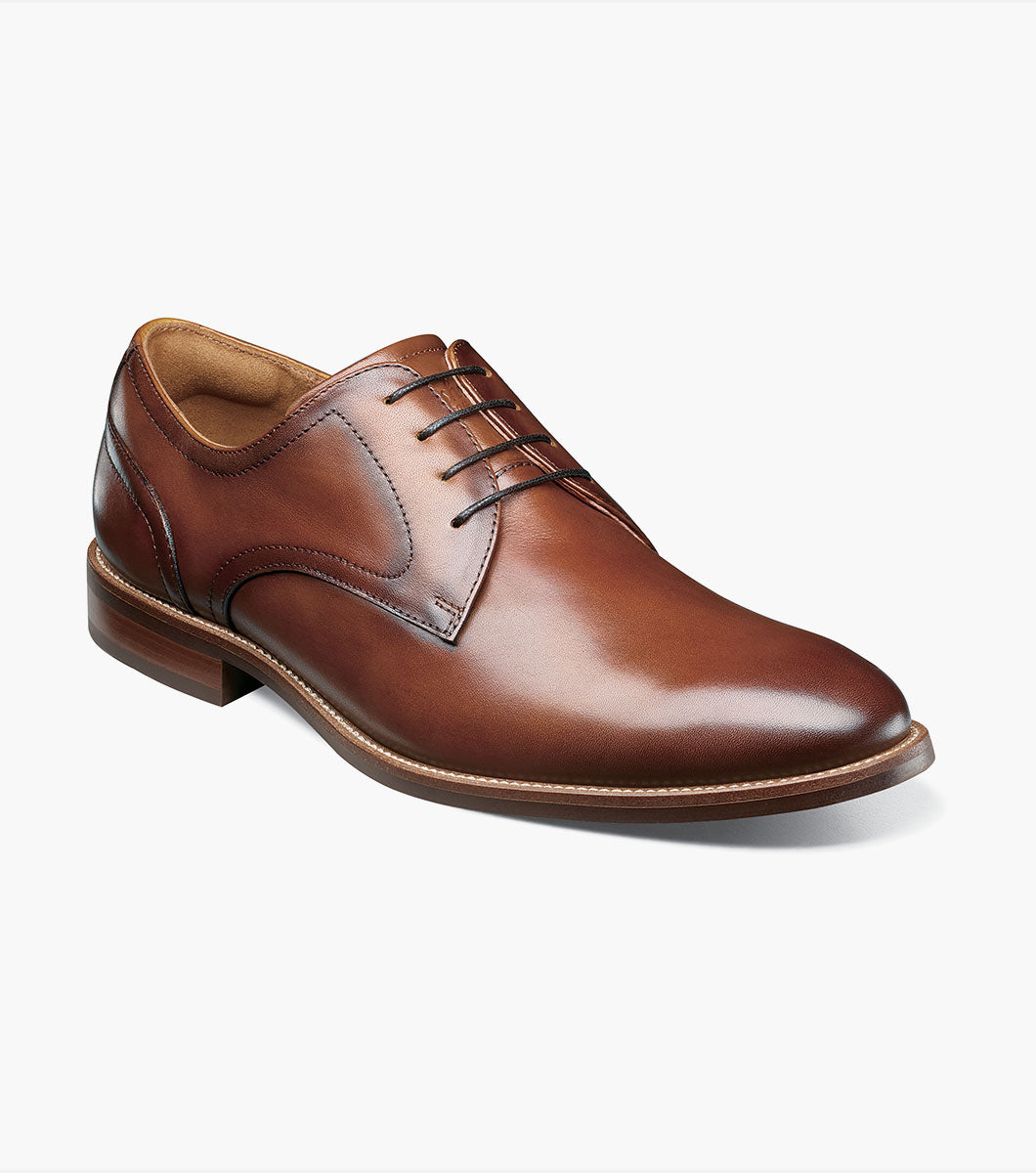 Florsheim Plain Toe Oxford in Black & Brown