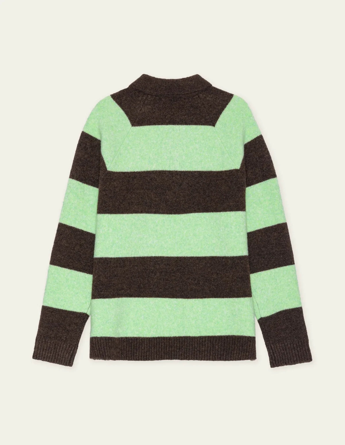 Les Deux Striped Melange Knitted Polo