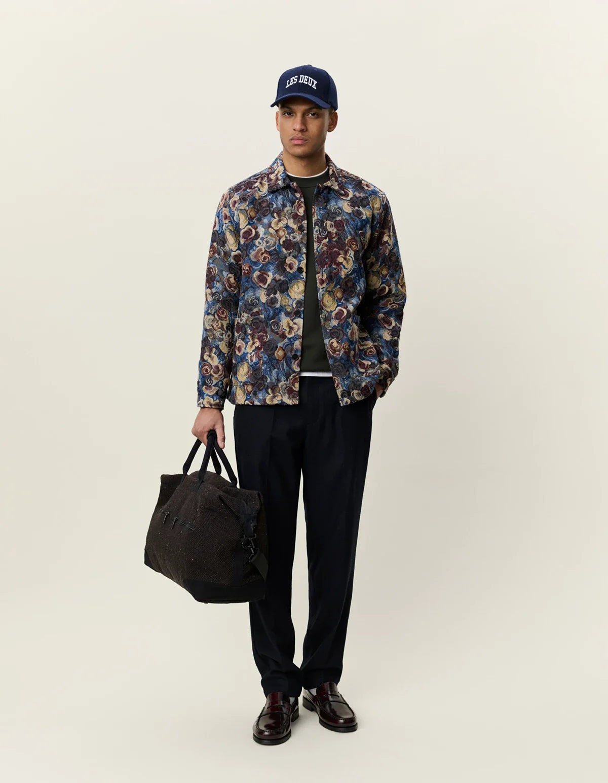 Les Deux Flower Jacquard Overshirt