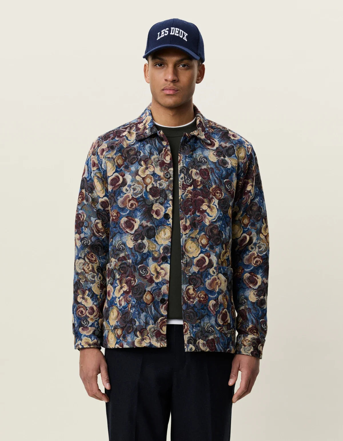 Les Deux Flower Jacquard Overshirt