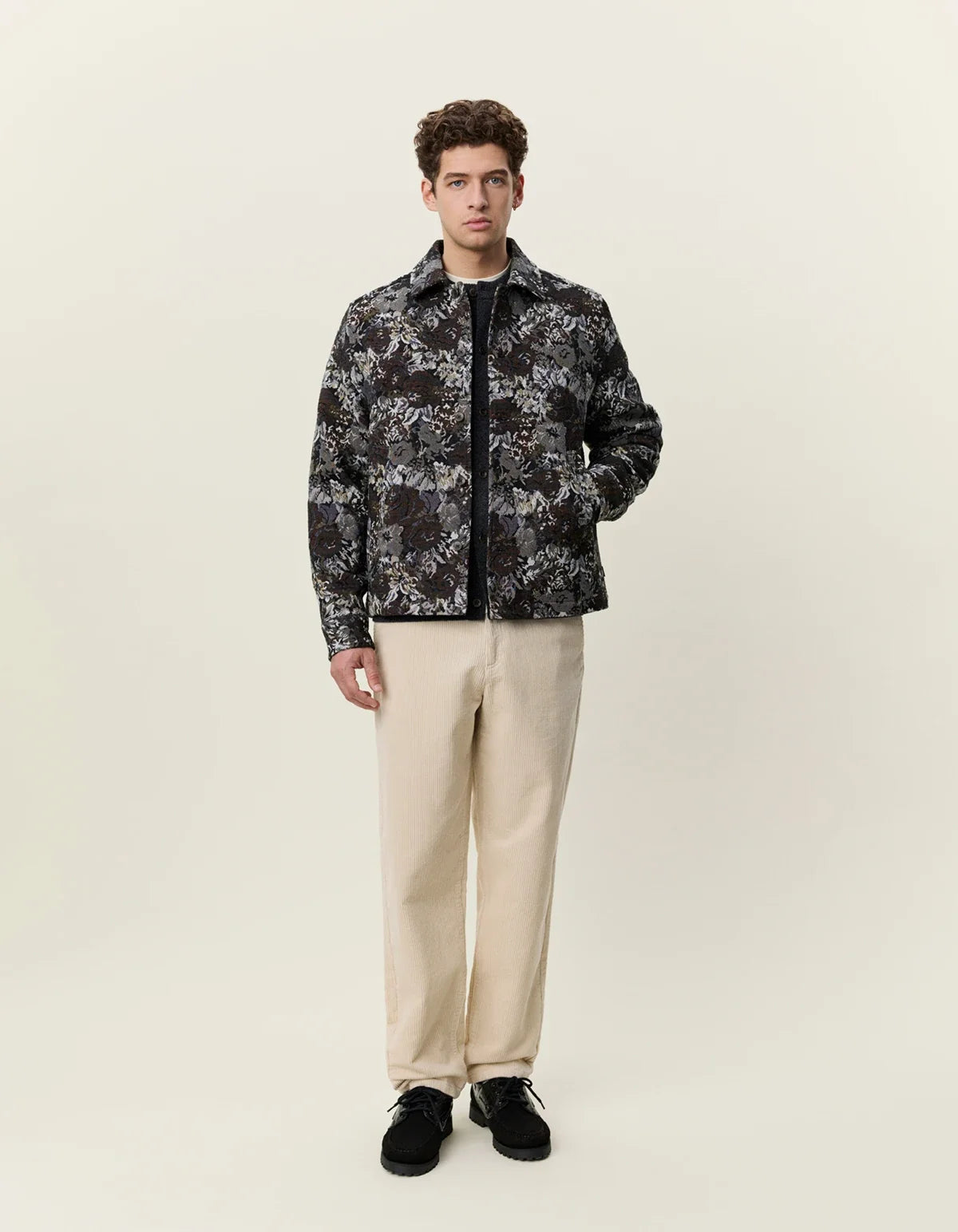 Les Deux Rose Jacquard Overshirt