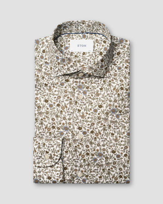 Eton Dusty Floral Dress Shirt