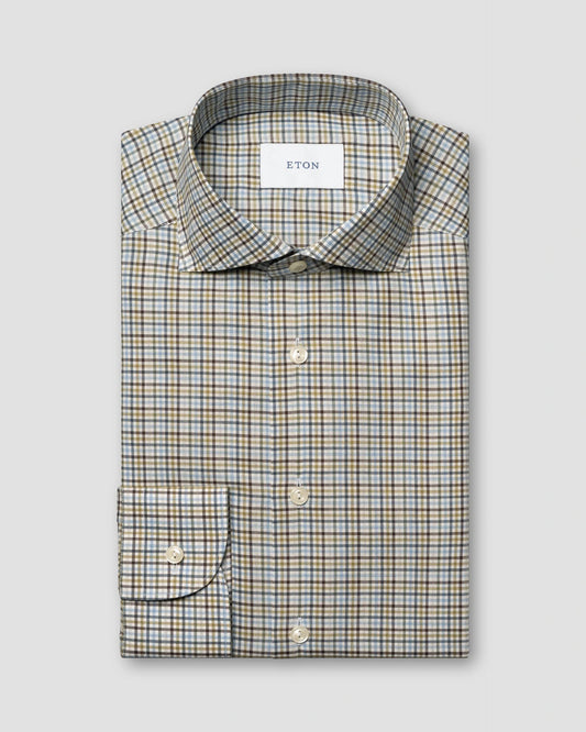 Eton Check Dress Shirt