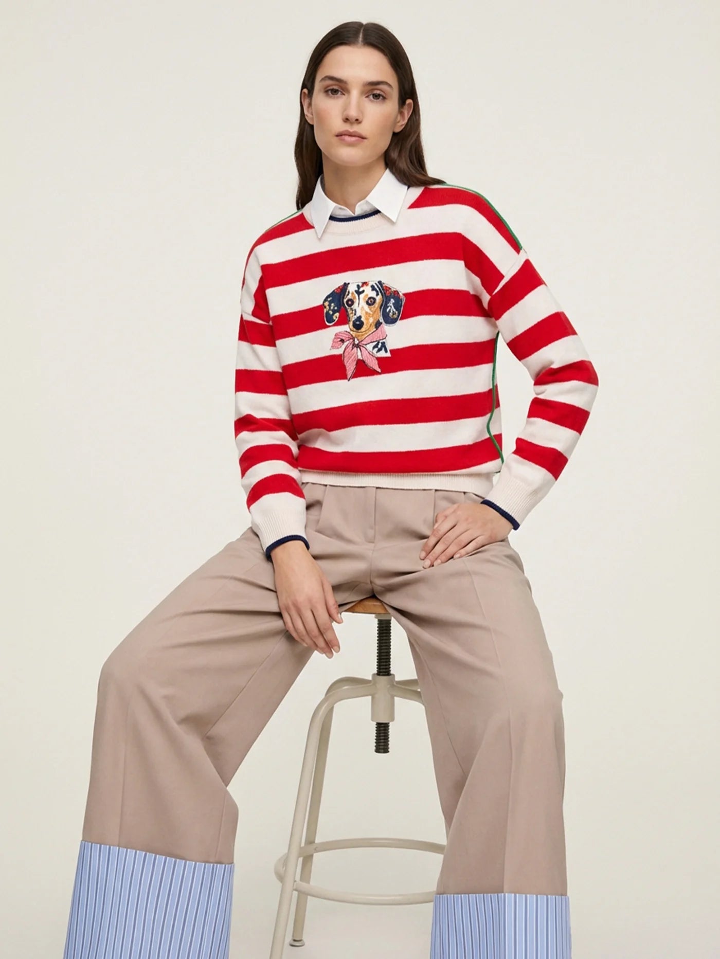Vilagallo Red Striped Dog Jersey