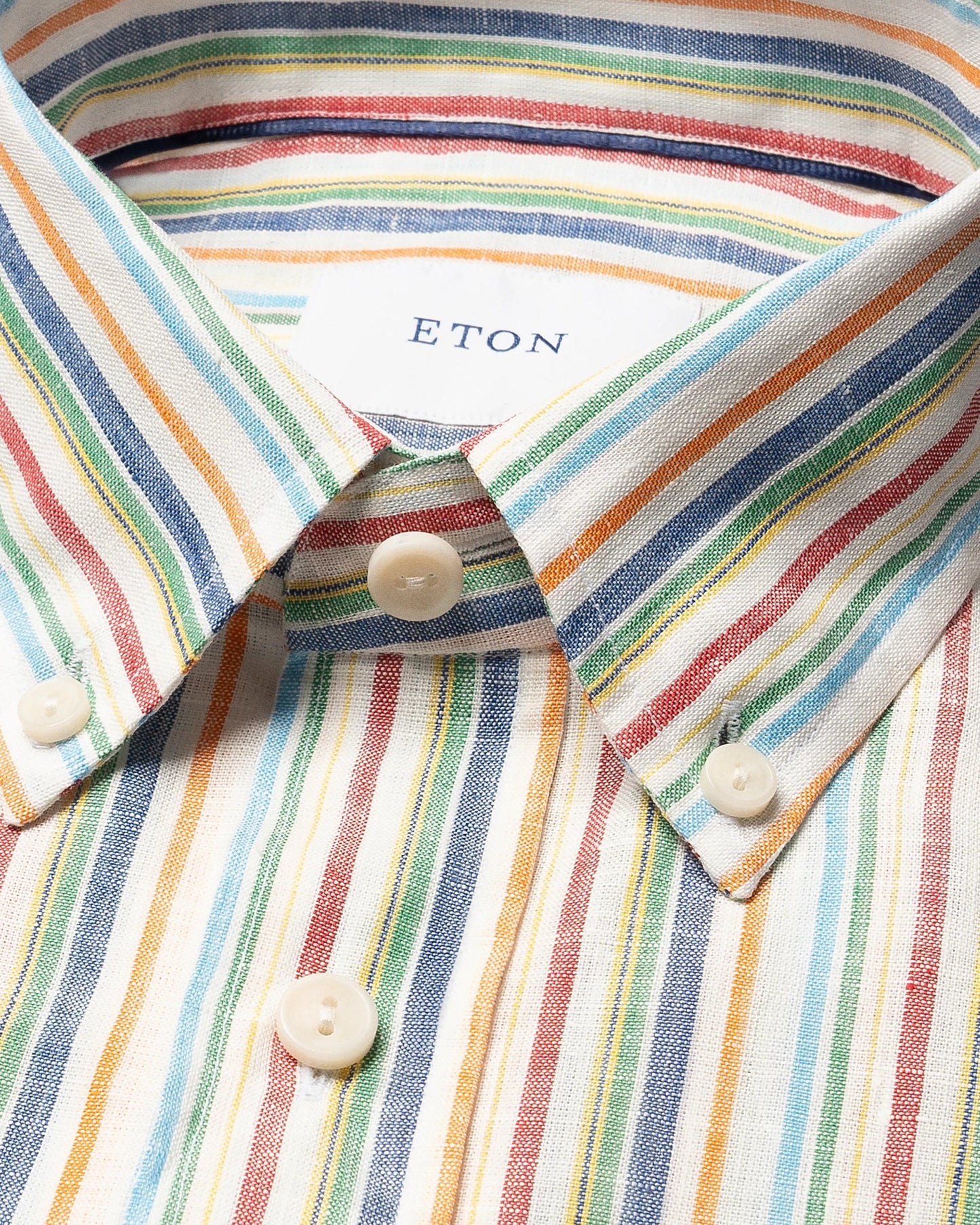 Eton Linen Rainbow Stripe