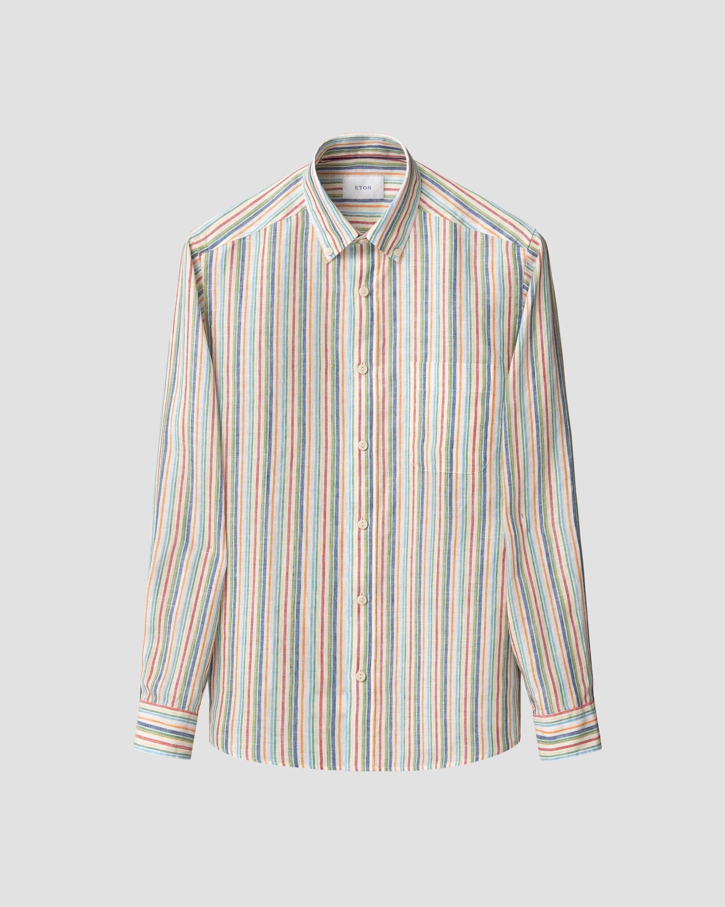 Eton Linen Rainbow Stripe