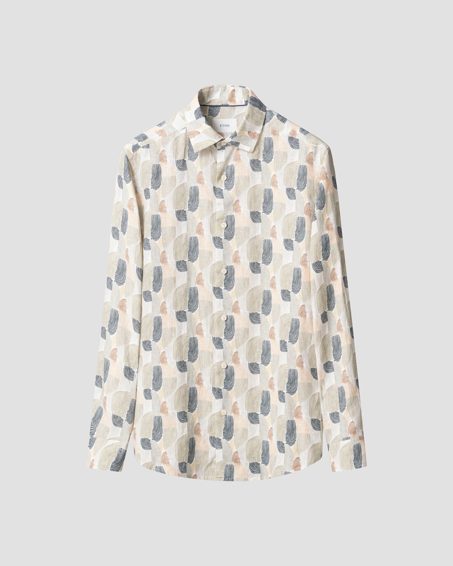 Eton Linen Geometric Shirt
