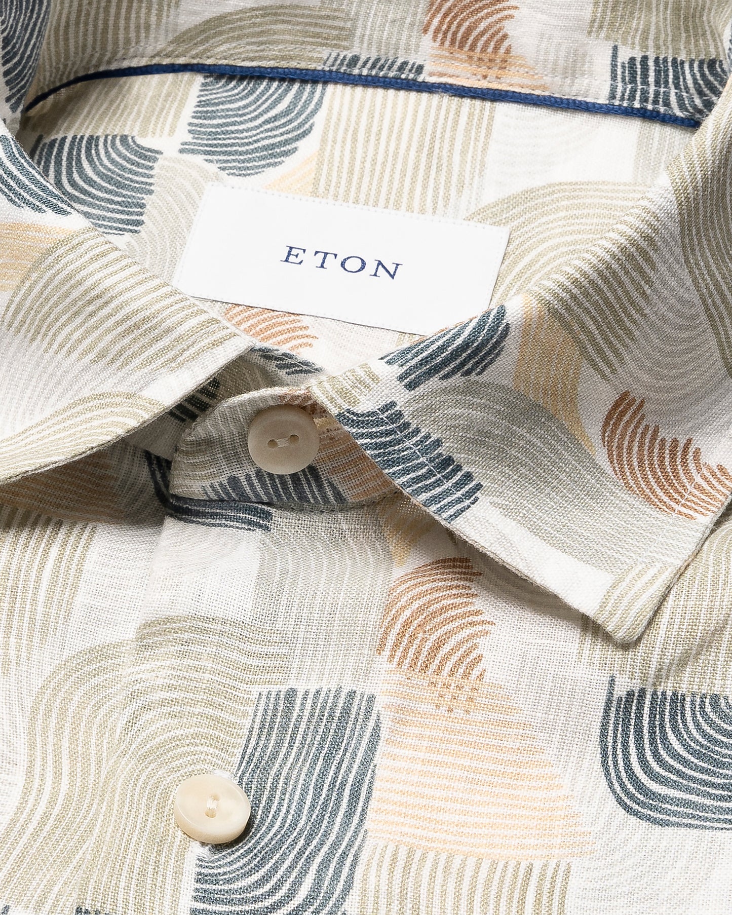 Eton Linen Geometric Shirt