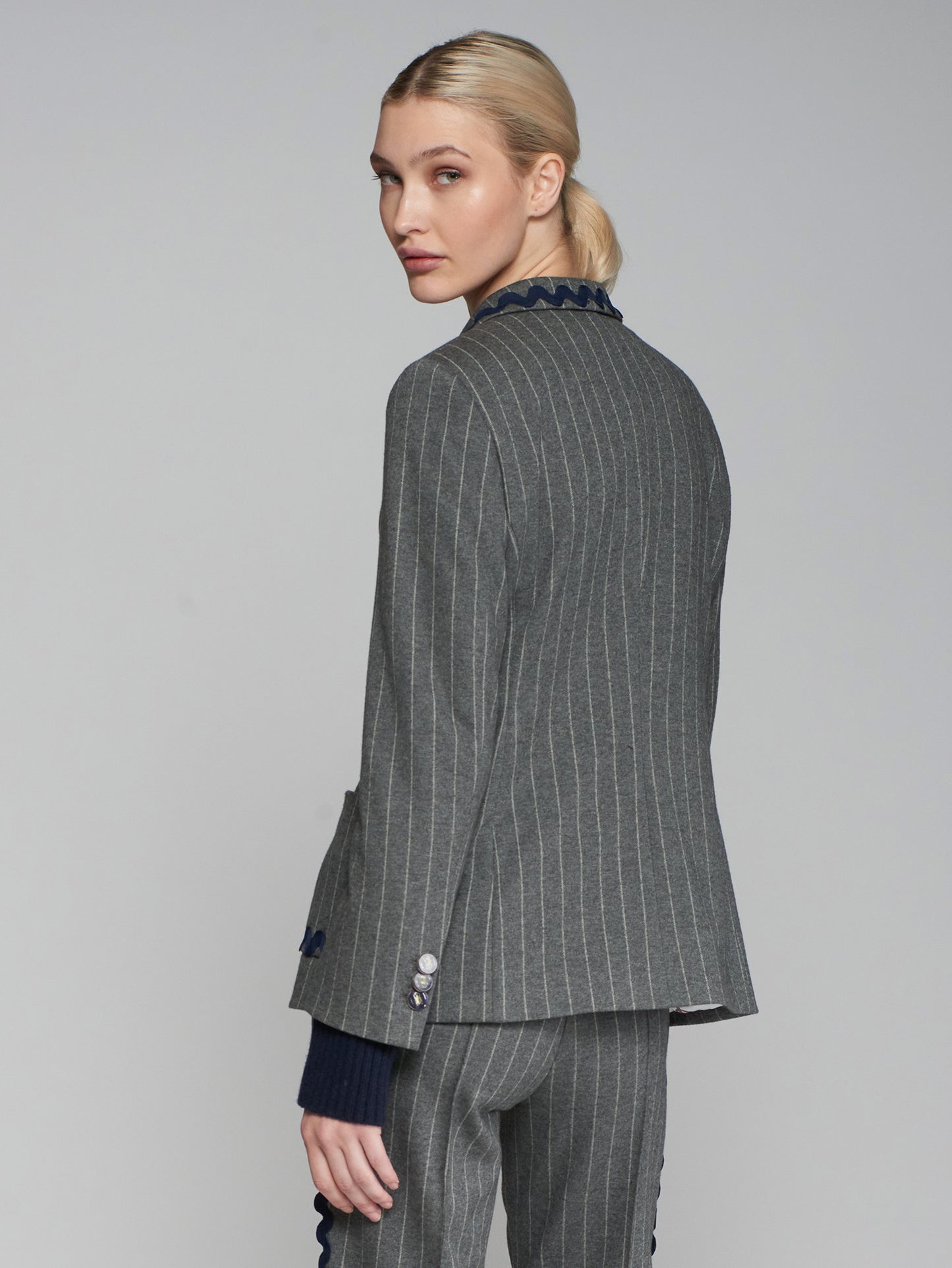 Hilary Pin Stripe Blazer