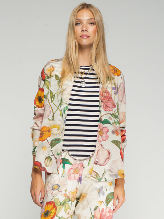 Vilagallo Multicoloured Floral Print Shirt