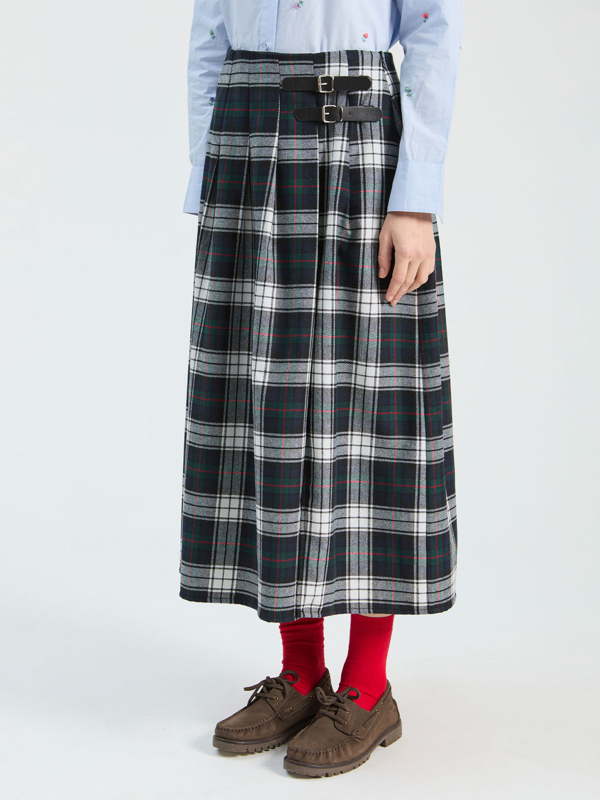 Vilagallo Long Scottish Skirt Buckles