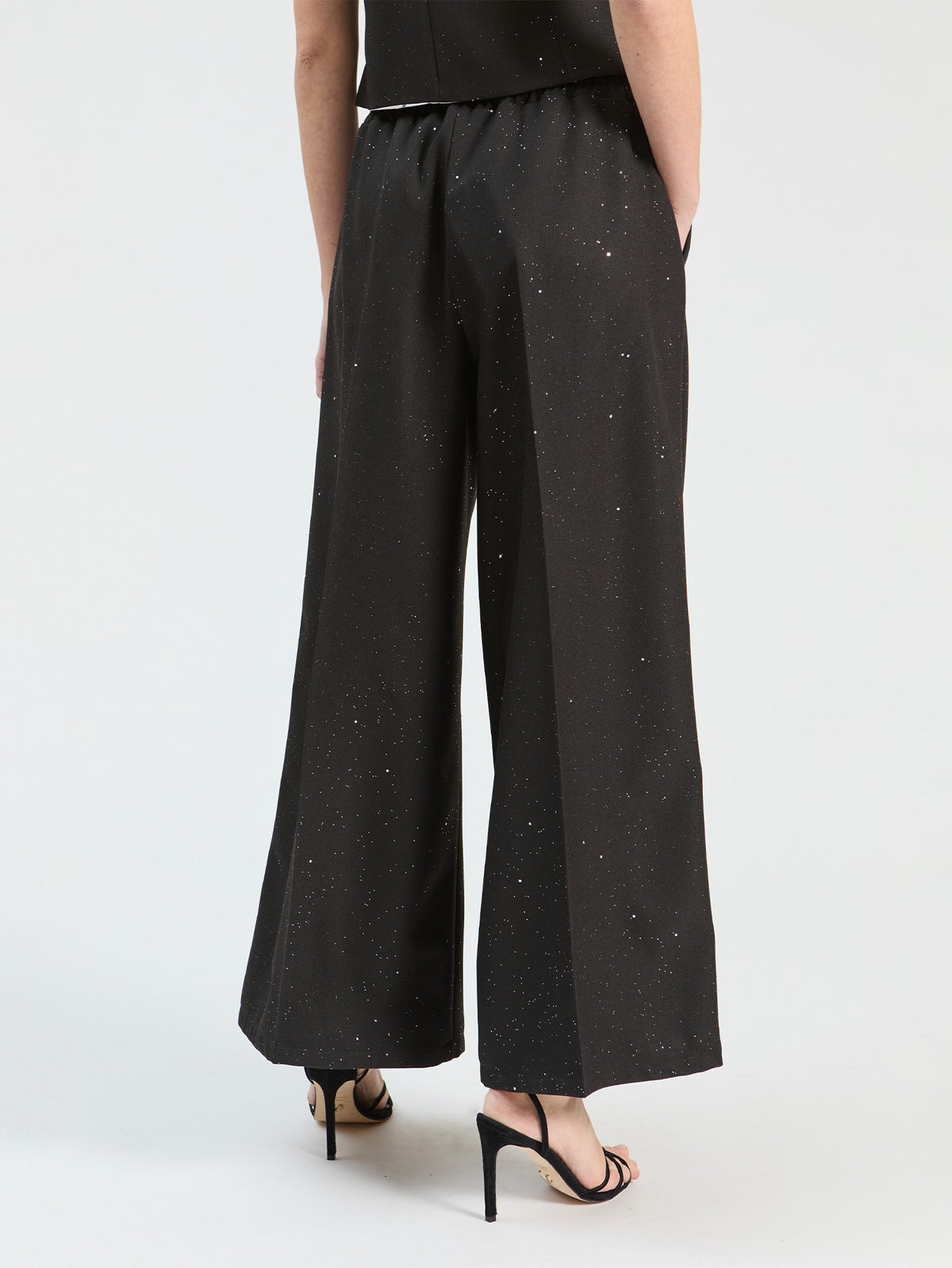 Vilagallo Black Sequin Trousers