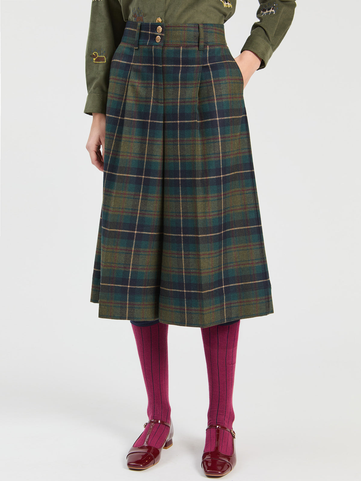 Vilagallo Plaid Bermuda Short