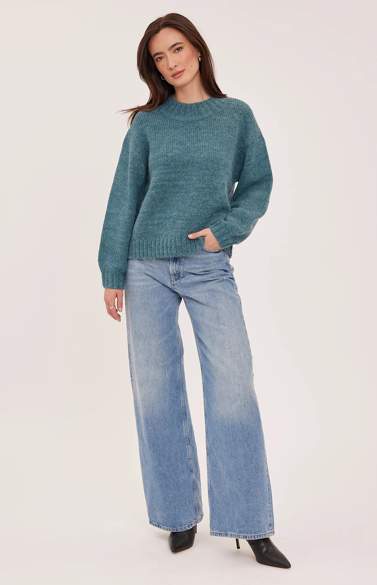Gentle Fawn Tova Pullover Sweater in Heather Jewel