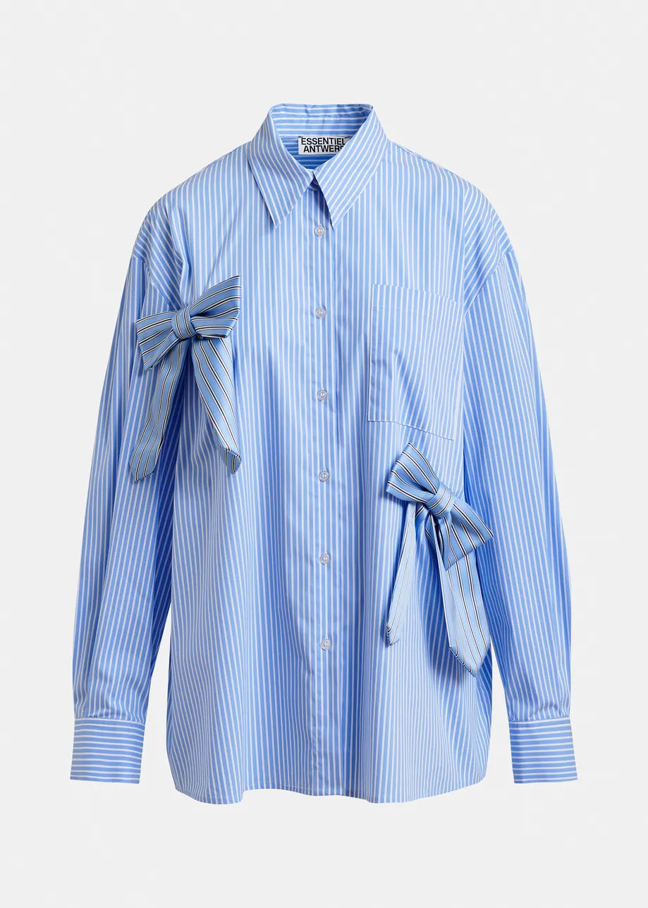 Essentiel Antwerp - Striped Bow Blouse