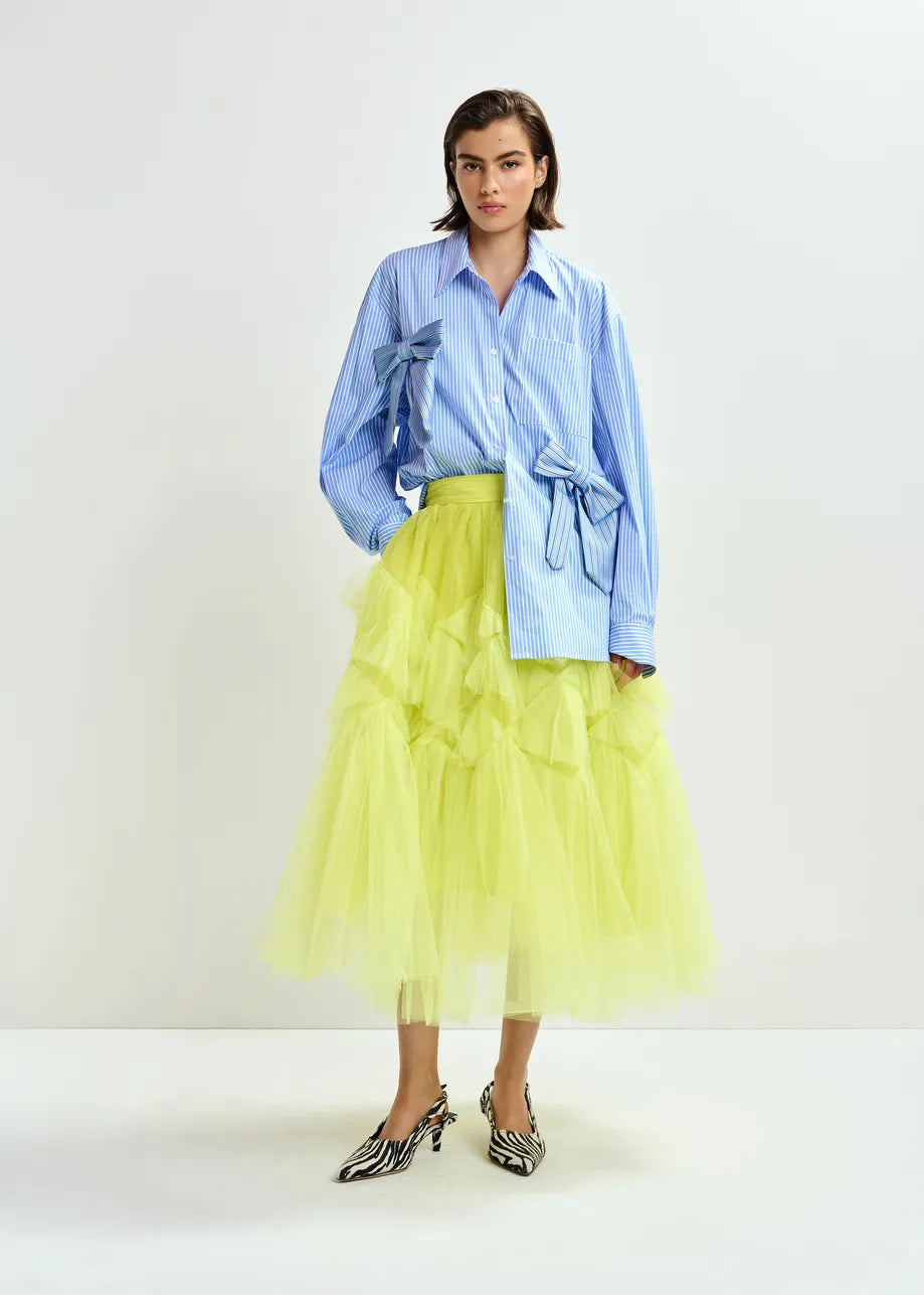 Essentiel Antwerp - Striped Bow Blouse
