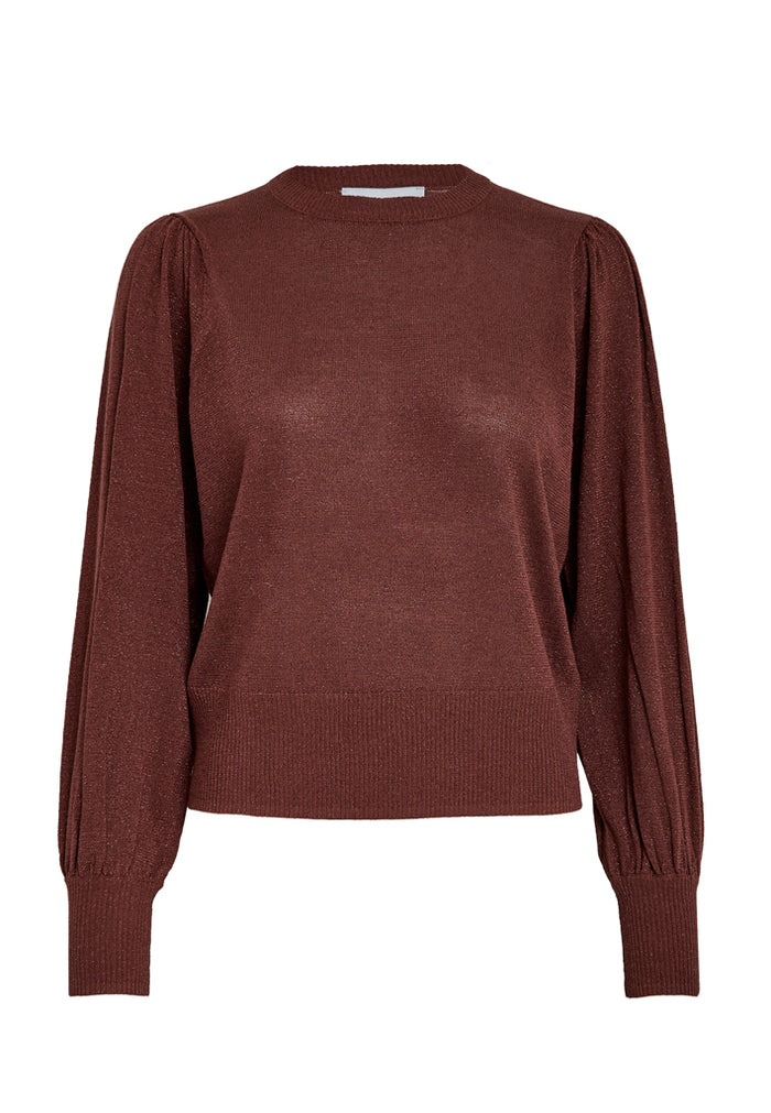 Minus Liva Long Sleeve Pullover Andora Metallic
