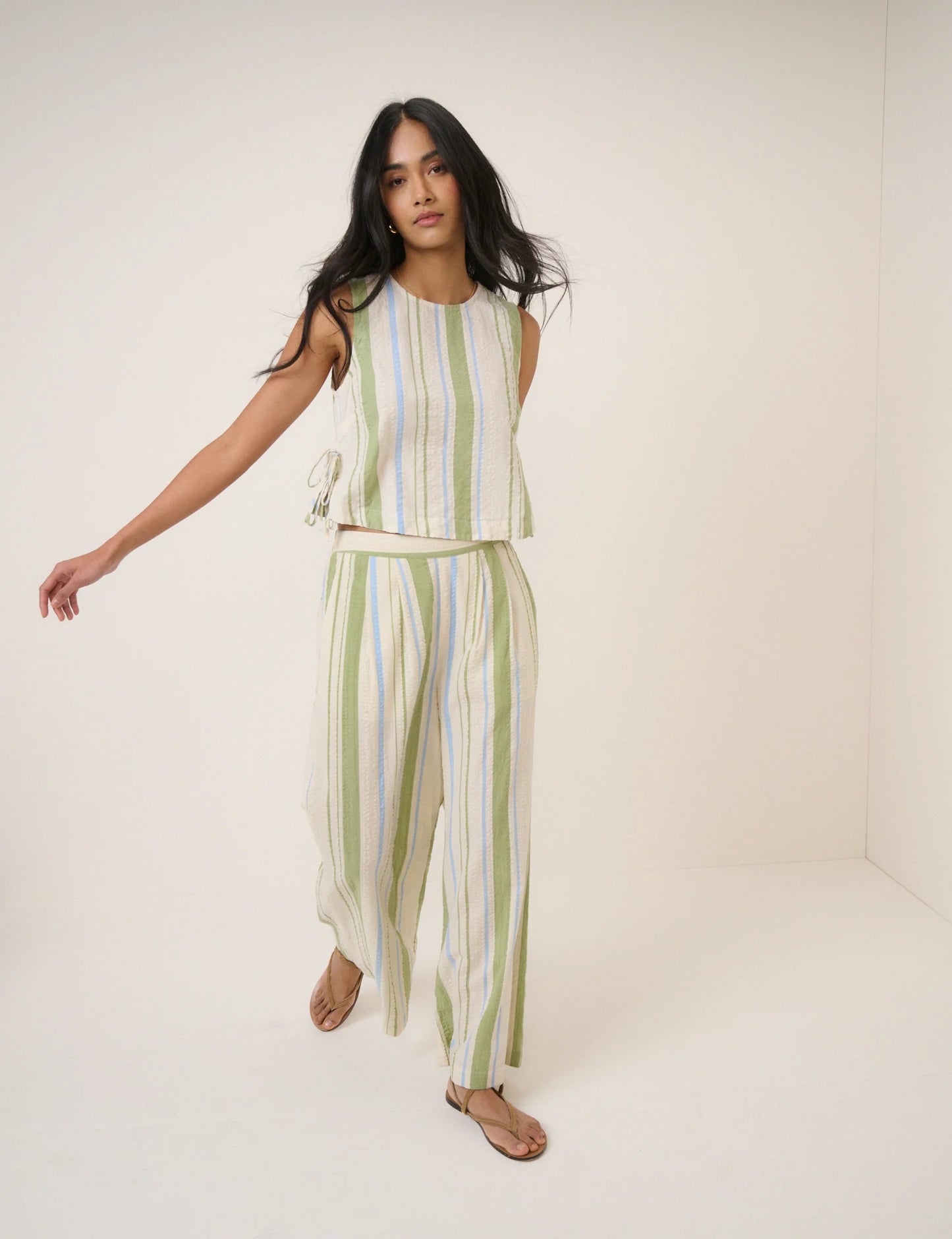 Nobody's Child - Green and Blue Swing Top
