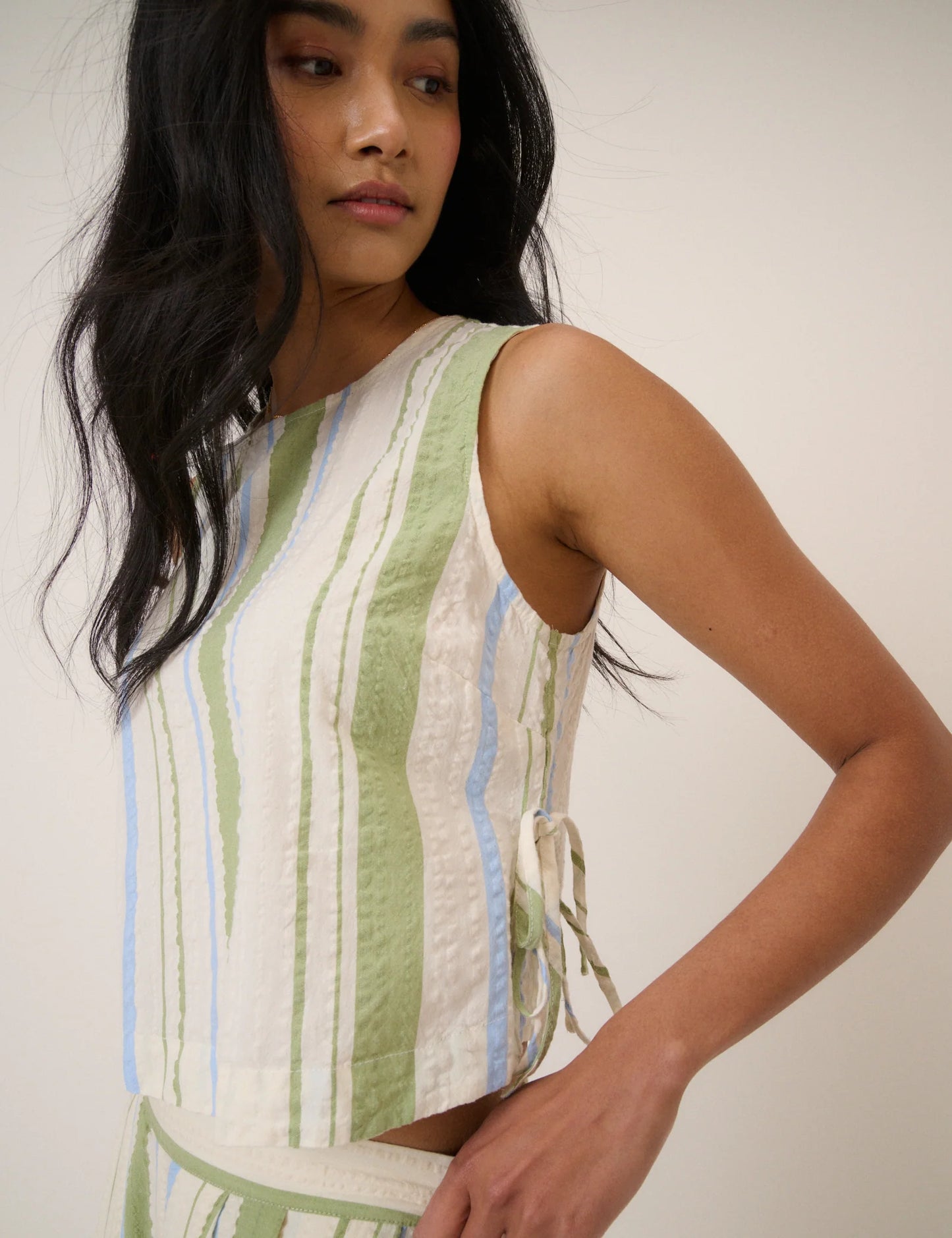 Nobody's Child - Green and Blue Swing Top