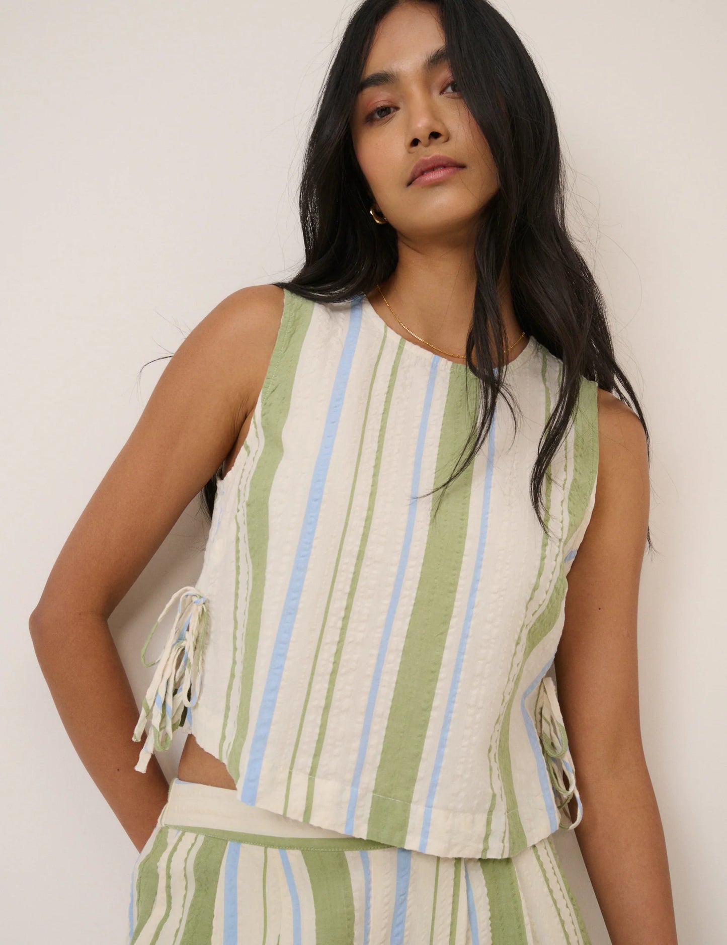 Nobody's Child - Green and Blue Swing Top
