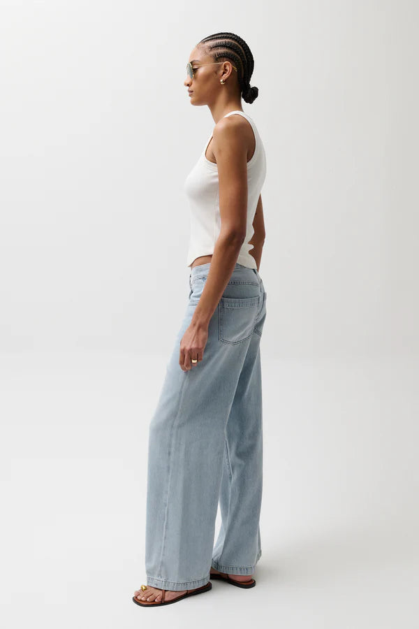 Pistola Jadyn Mid Rise Palazzo Jean