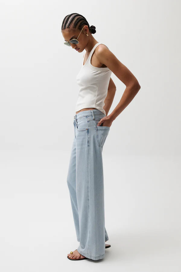 Pistola Jadyn Mid Rise Palazzo Jean