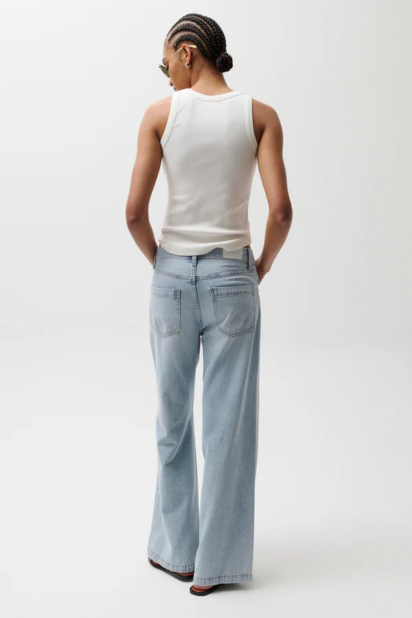 Pistola Jadyn Mid Rise Palazzo Jean