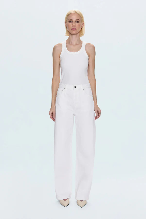Pistola Tate High Rise Bowed Wide Leg
