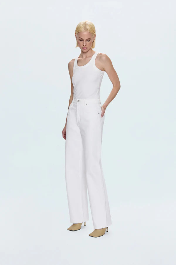 Pistola Tate High Rise Bowed Wide Leg