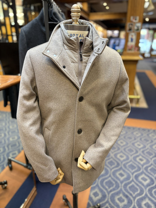 Roy Robson Nordic Statement Beige Marled Coat