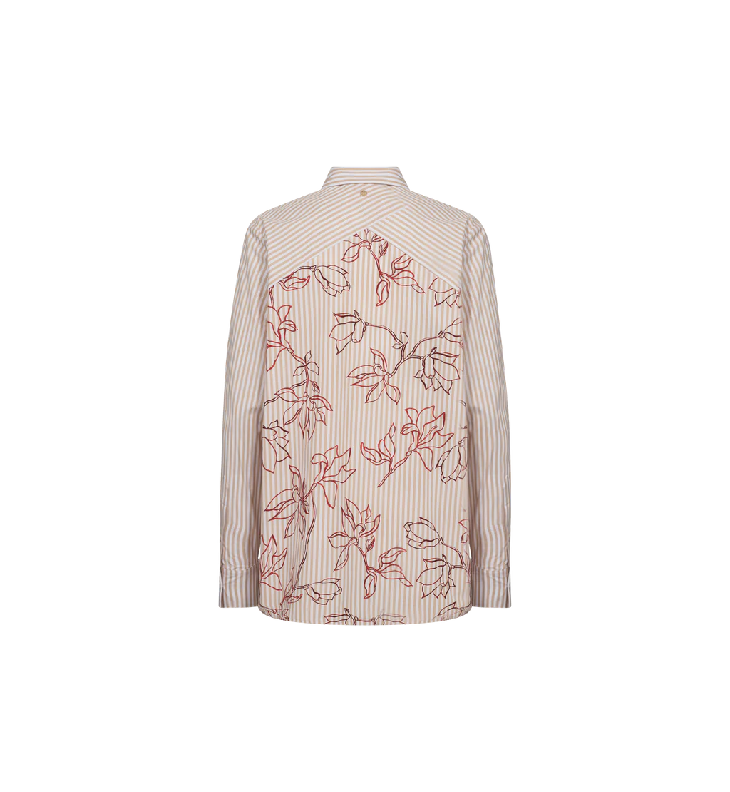 Elinda Striped Blouse - Mos Mosh - Women's Striped Blouse