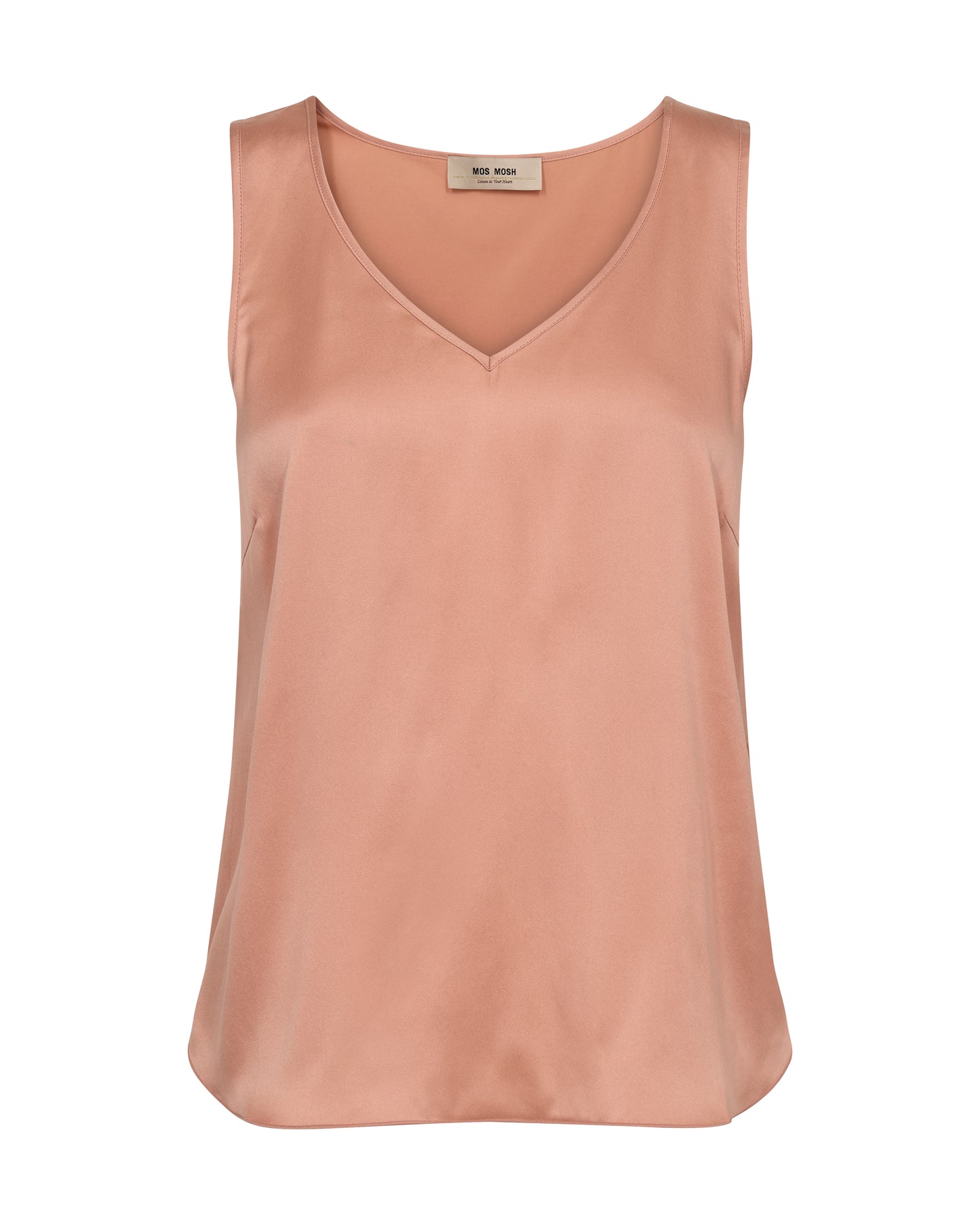 Mos Mosh Astrid V-Neck Silk Tank Top in Blue and Pink