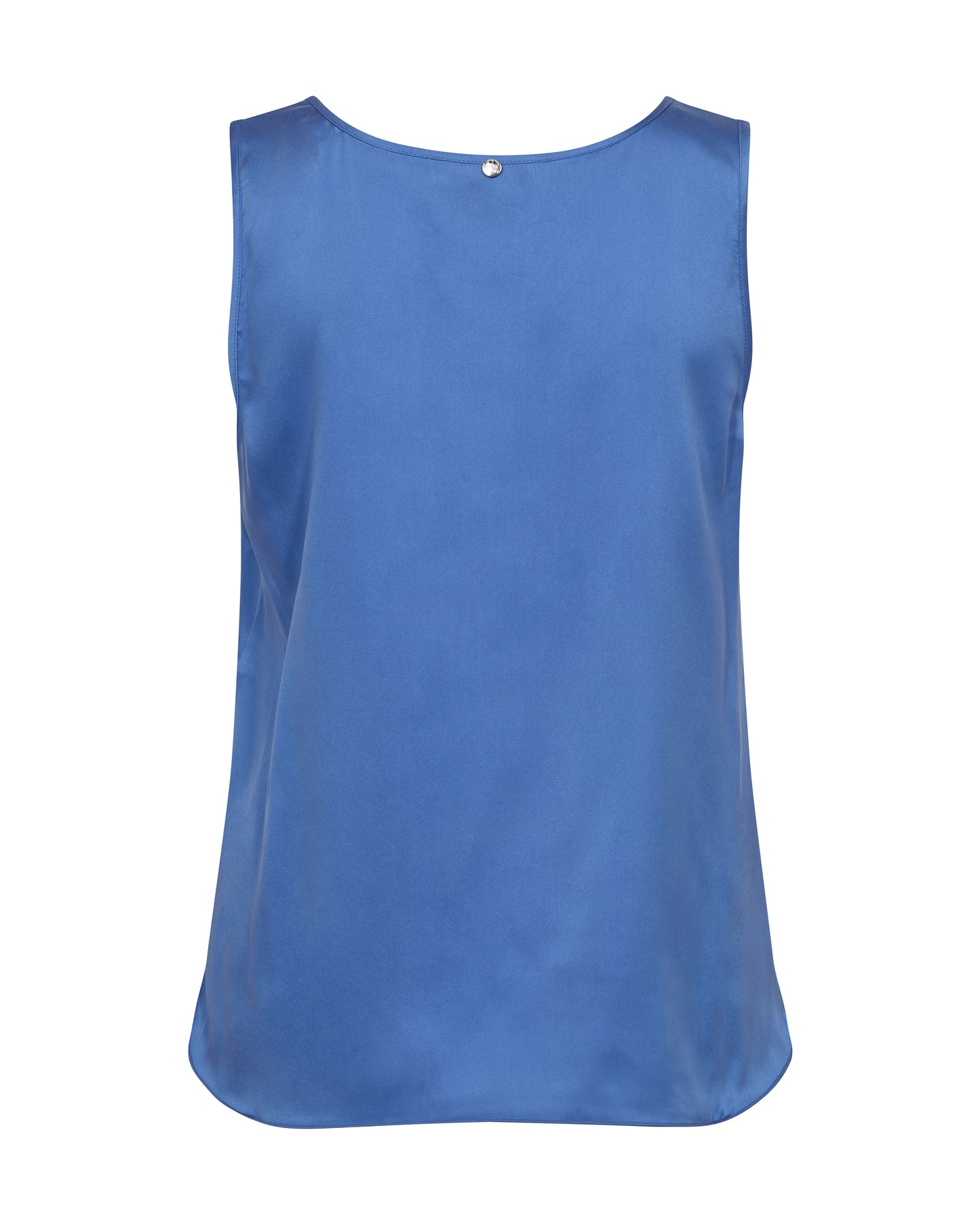Mos Mosh Astrid V-Neck Silk Tank Top in Blue and Pink